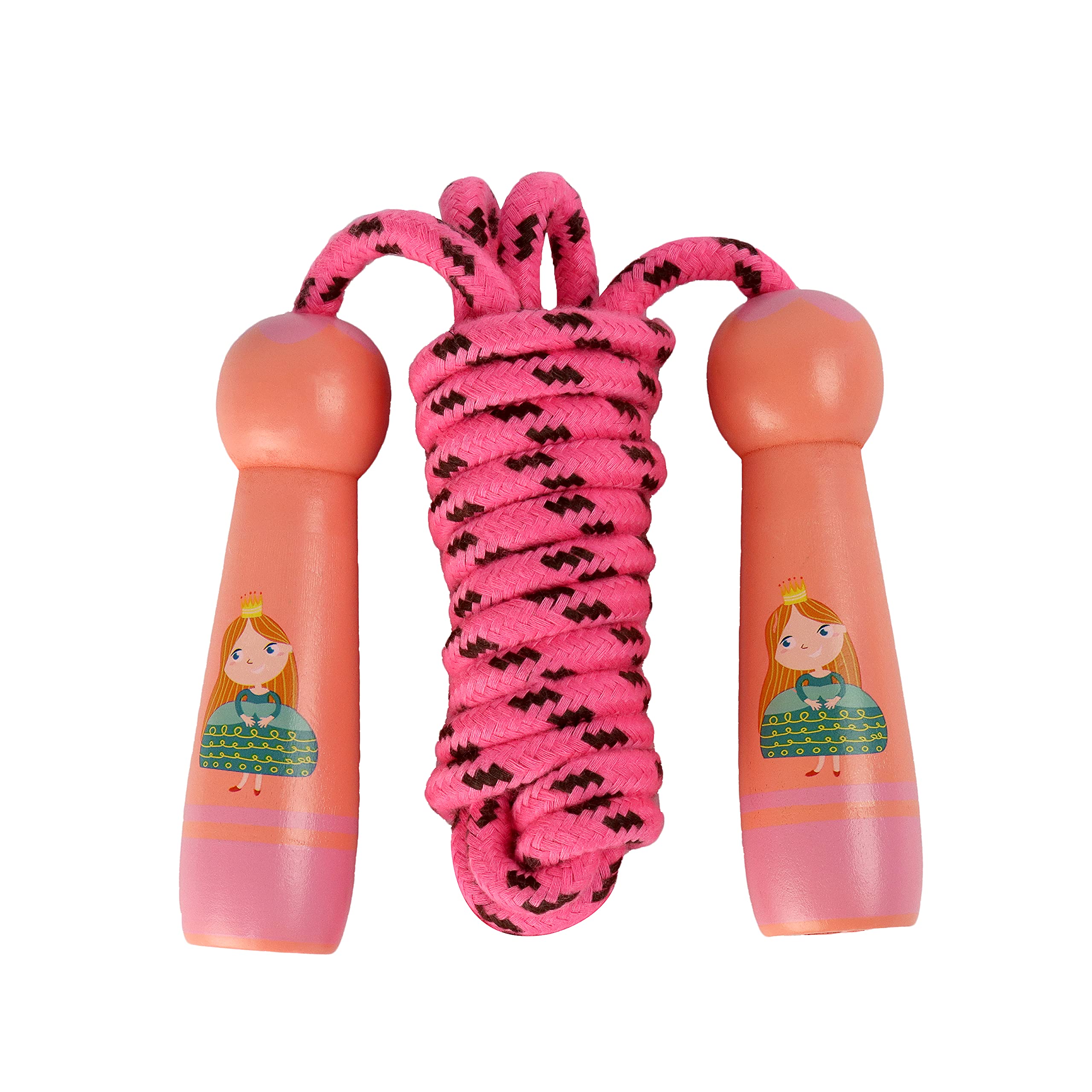 Kids Skipping Rope, 3m Adjustable Kids Jumping Rope, 9.8FT Blue ​Jump Rope with Wooden Handle for Children Girls Boys/Child's Skip Rope /Speed Rope, Use to Outdoor Activities Fitness Exercise or Gifts…