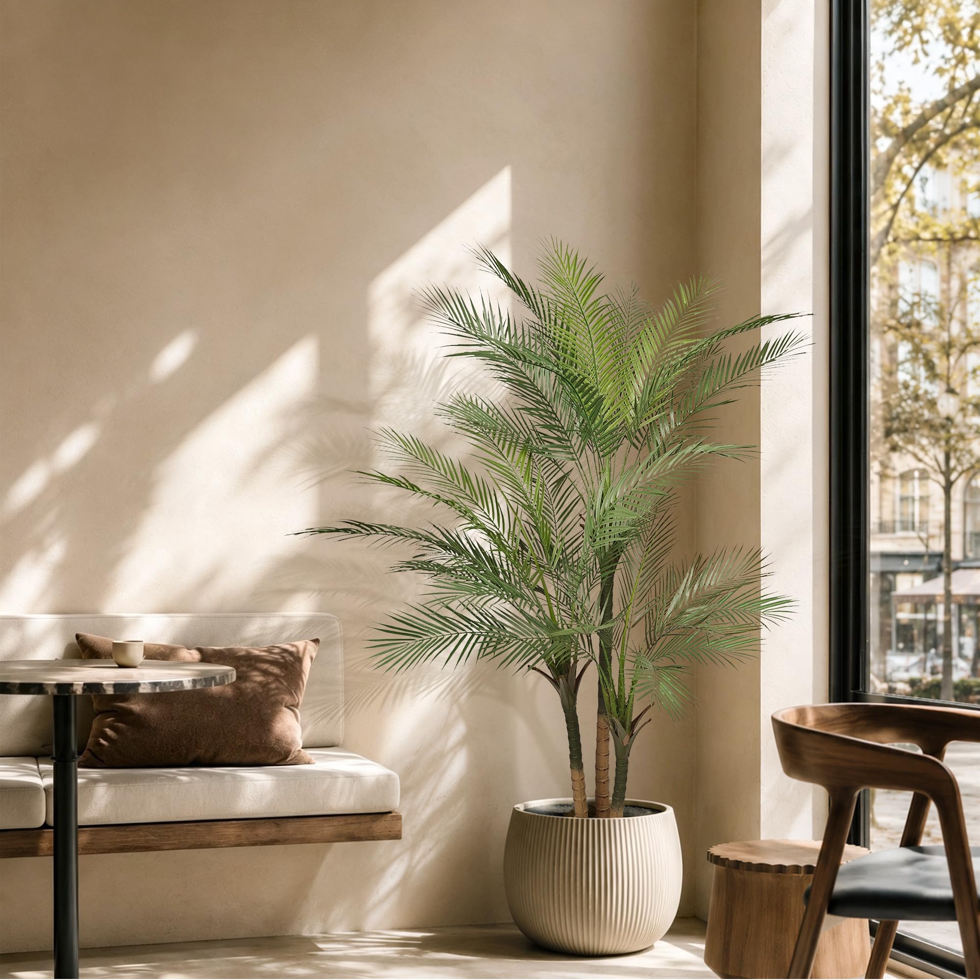 Palmier Artificiel Intérieur Extérieur Plante Artificielle Réaliste 150cm