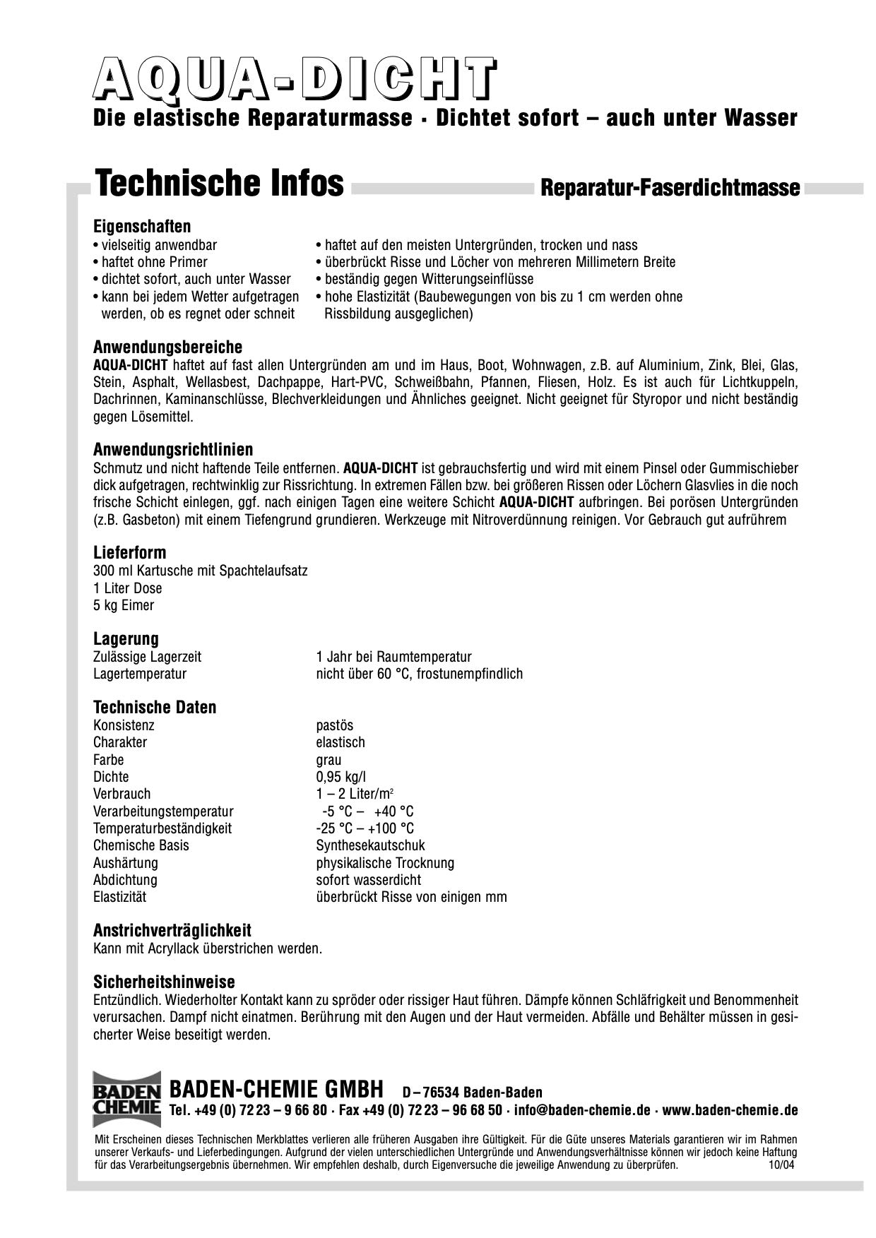 Sigillante 750 Ml Sigillante Aqua Riparazione Immediata - Rinforzato Con Fibra, Trasparente, 750 Ml, Badenchemie Badenchemie 750 Ml - Foto 2