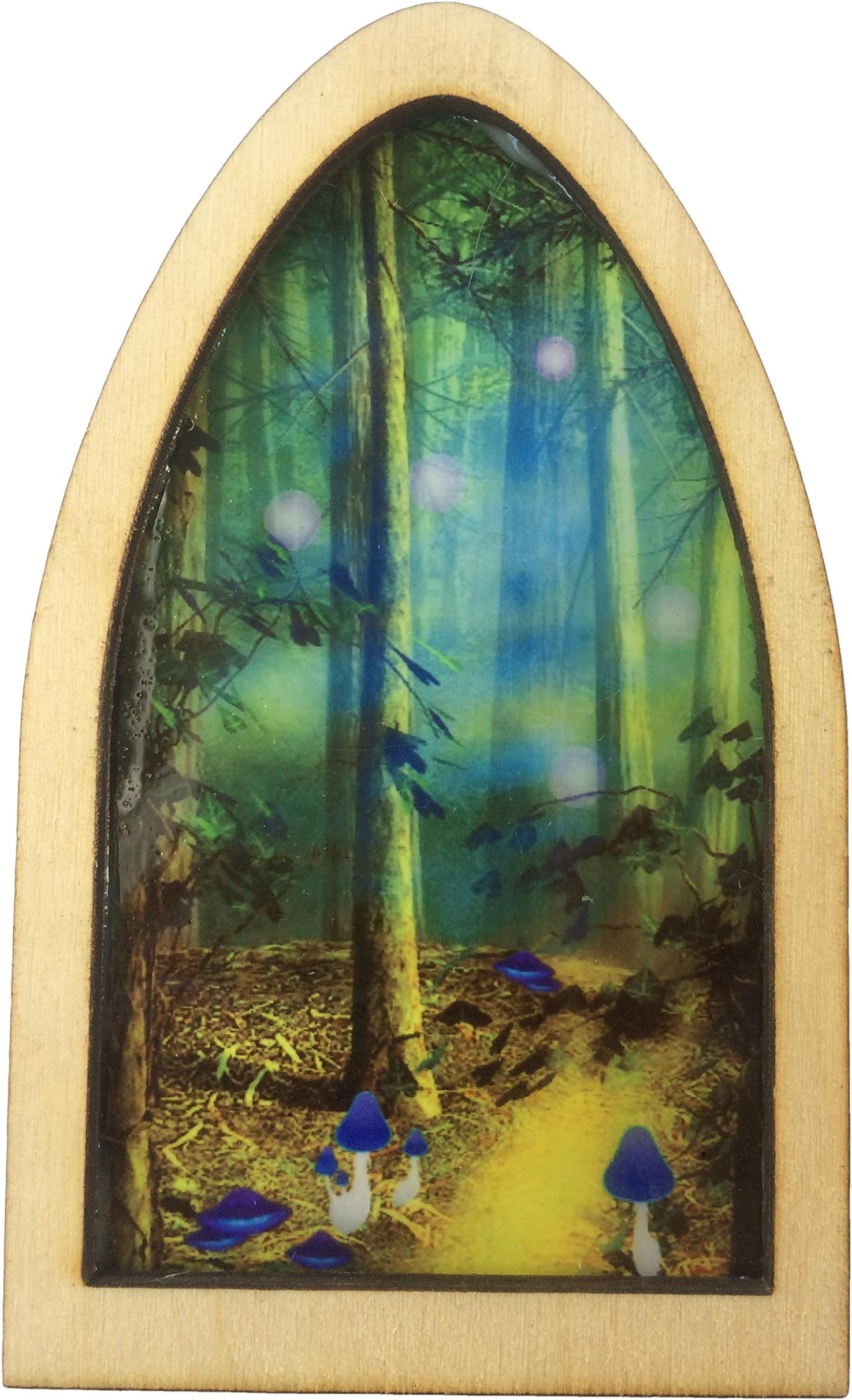 Secret Fairy Door Enchanted Stained Glass Fairy Window - A Portal to a Magical Fairy Land