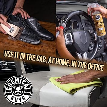Chemical Guys HOL_113 Leather Lovers Kit for Leather Car Interiors, Furniture, Apparel, Shoes, Sneakers, Boots (Works on Natural, Synthetic, Pleather, Faux Leather and More) (5 Items), 16 oz, Black