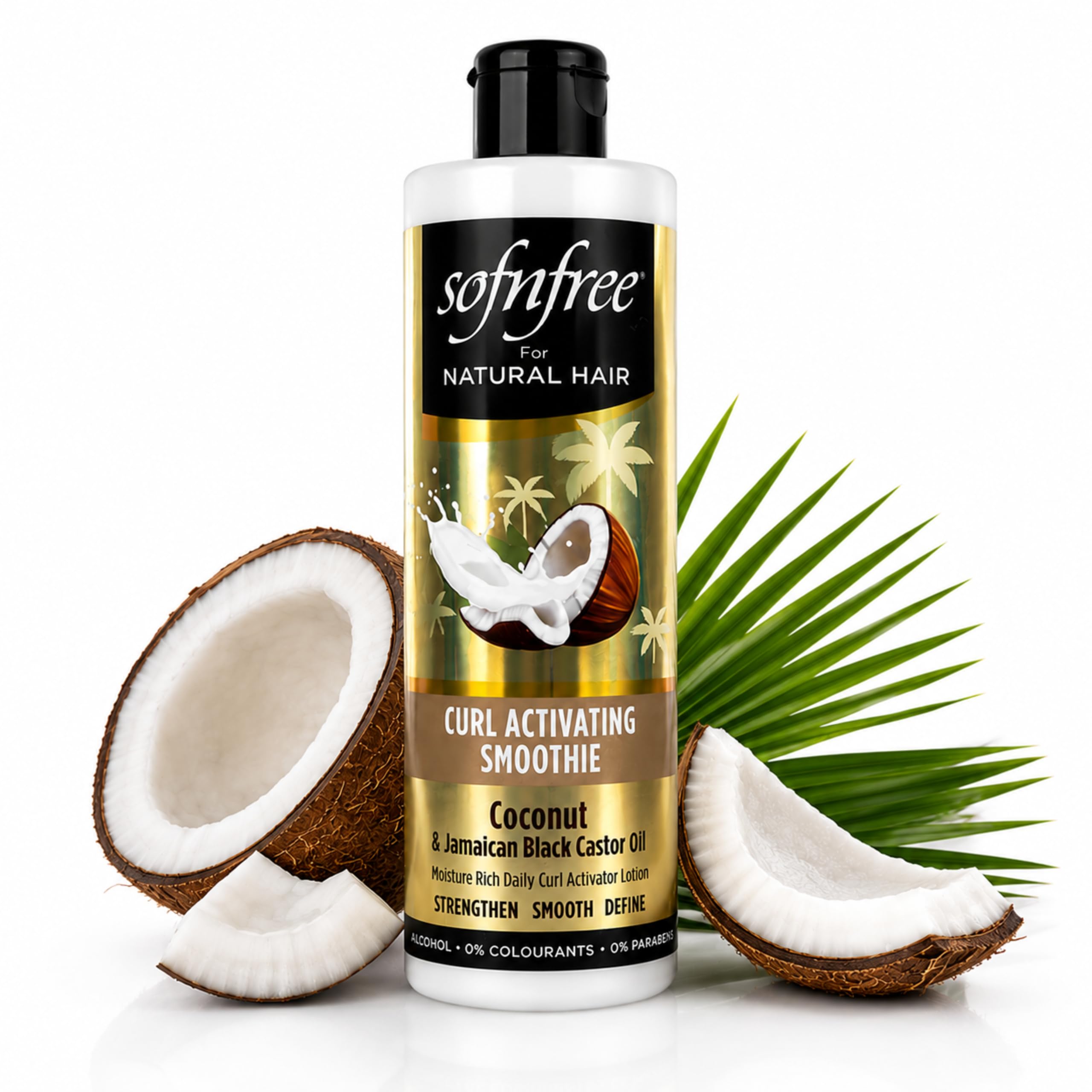 SOF N' FREE Curl Activator Smoothie with Coconut Oil for Curls 350ml