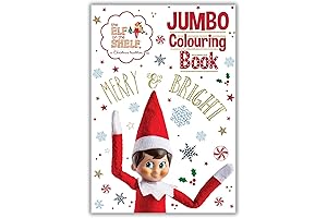 Elf Colouring Book: Jumbo Edition for Creative Kids