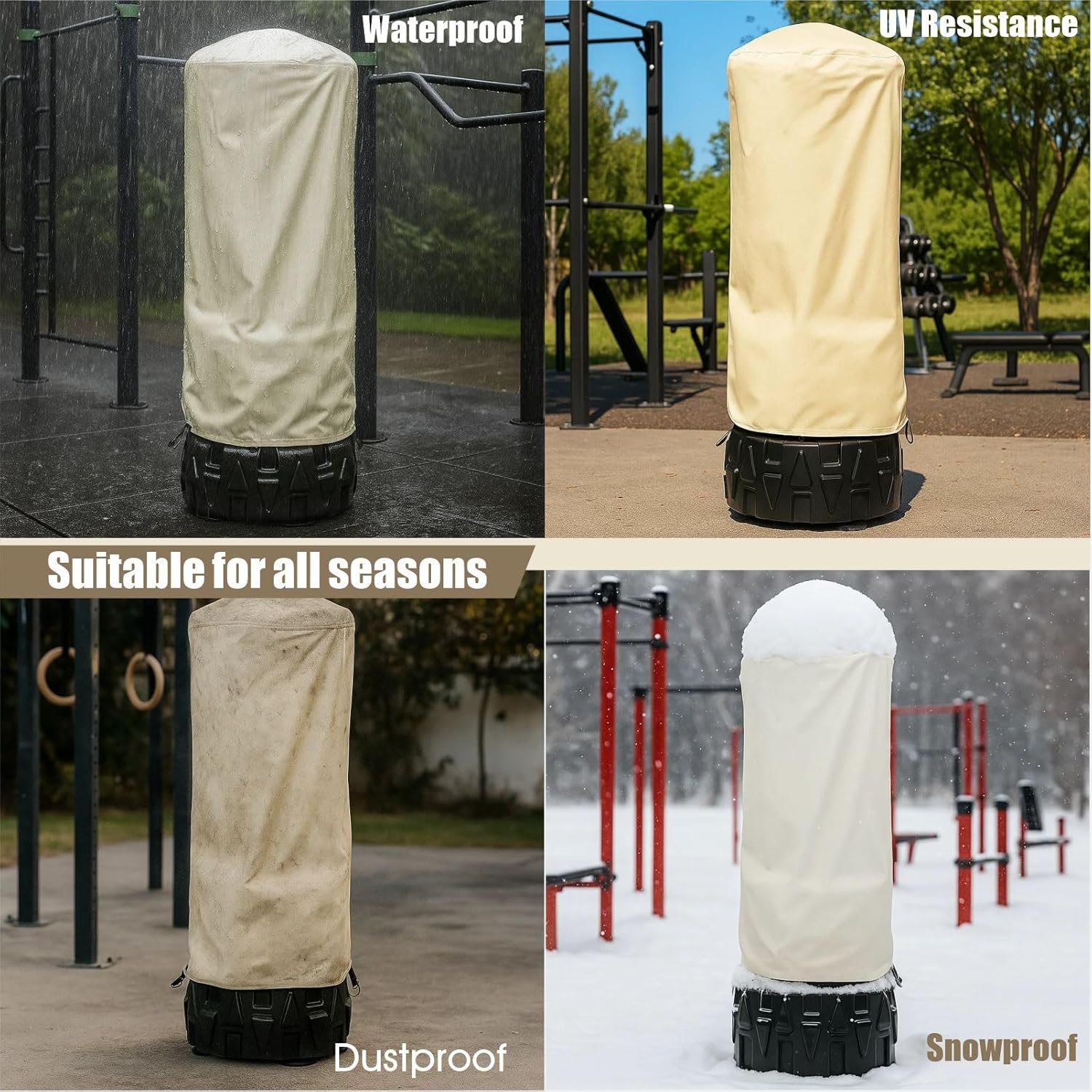 Freestanding Punching Bag Cover–Adjustable Heavy Duty Standing Boxing Bags Made of 420D Dustproof Oxford, Multiple Sizes to Choose