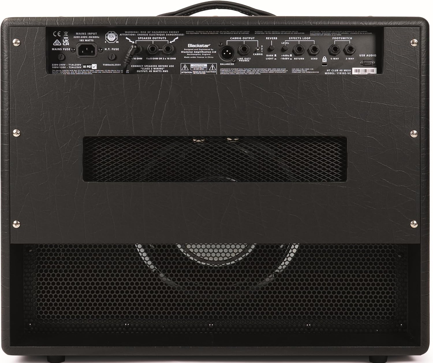 Blackstar HTV-40 MK III - 40-watt 1x12 inch Guitar Tube Combo Amp w/ 2 Channels, Power Reduction, and Celestion Speaker