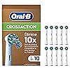 Oral-B Pro Cross Action Brossettes Pour Brosse À Dents, Pack De 10 Unités, Convient À Une Boîte Aux Lettres