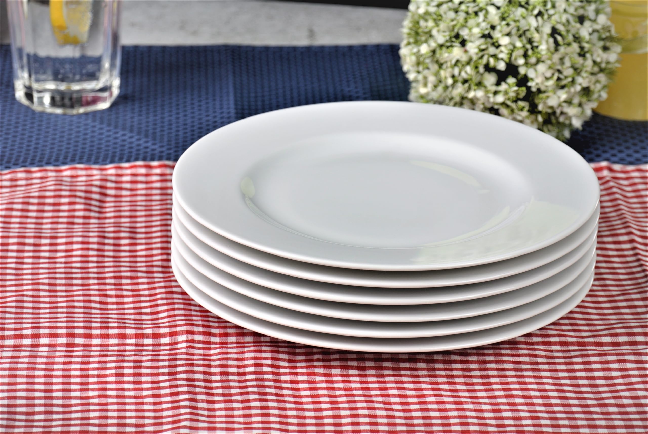 Retsch Arzberg Heike Weiss Frühstücksteller Kuchenteller 19cm, Set 6-teilig/Porzellan/uni weiss, rund