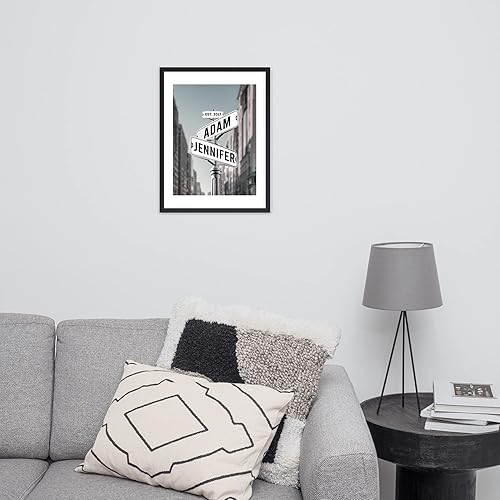 Miniatura 7 de Impresión personalizada de letrero de calle  Impresión artística personalizada de letrero de calle Lovers Crossroads  Regalo de boda personalizado,