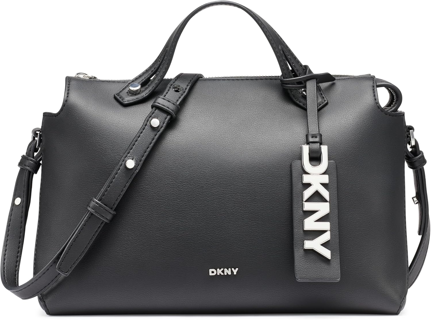 DKNY Women's Louisa Medium Satchel Bag With Adjustable Straps and Logo Tag