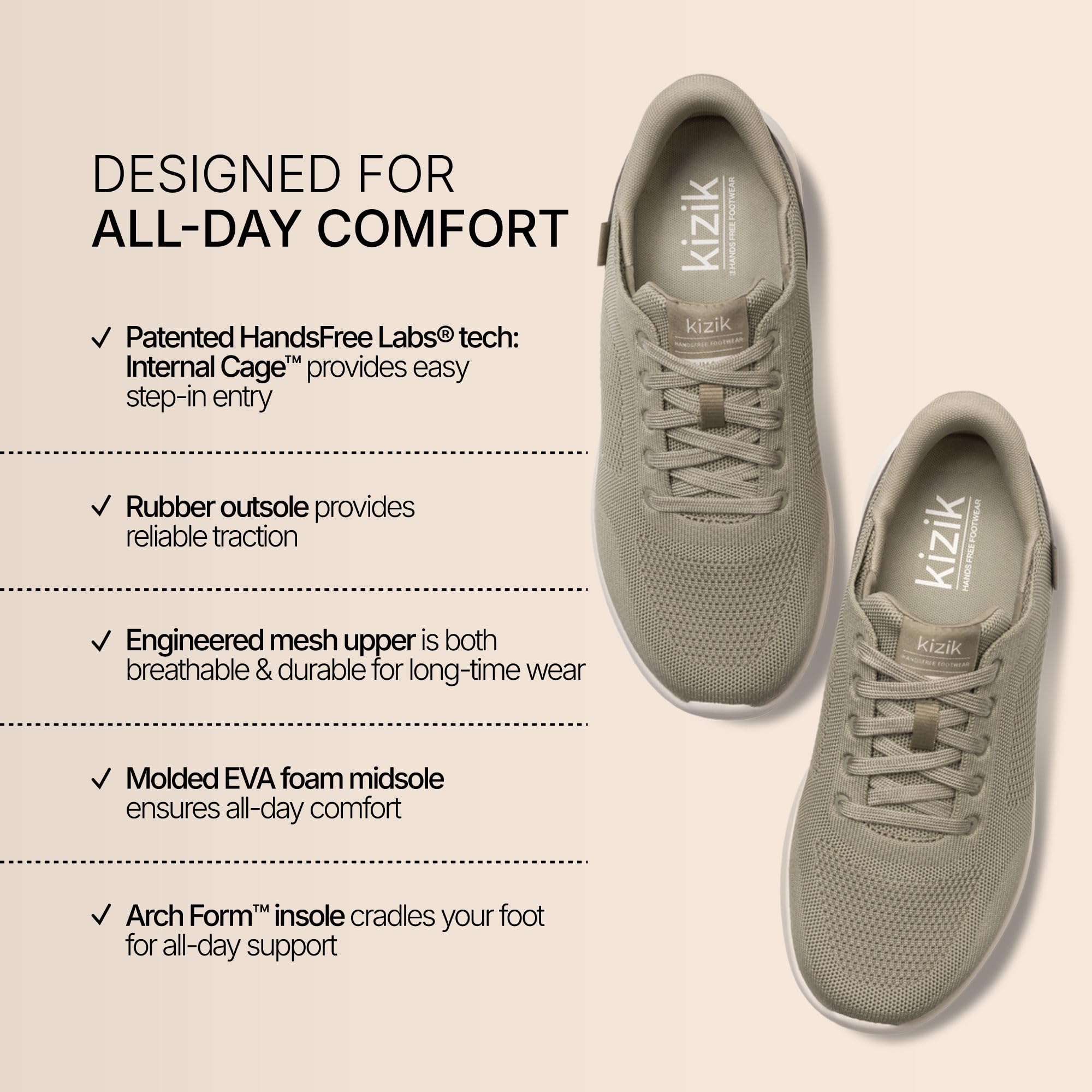 Kizik Lima 2 Hands-Free Slip On Scarpe da Uomo