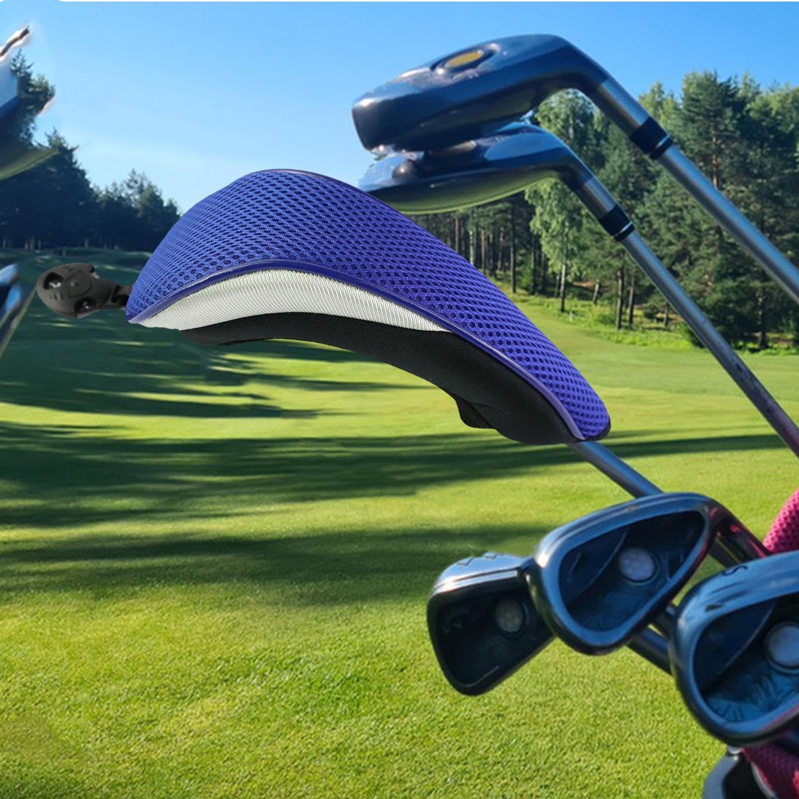 Fundas para Cabezales De Palos De Golf - Funda Híbrida | Accesorios de Golf Impermeables y Protectores para Organización, Almacenamiento y Transporte