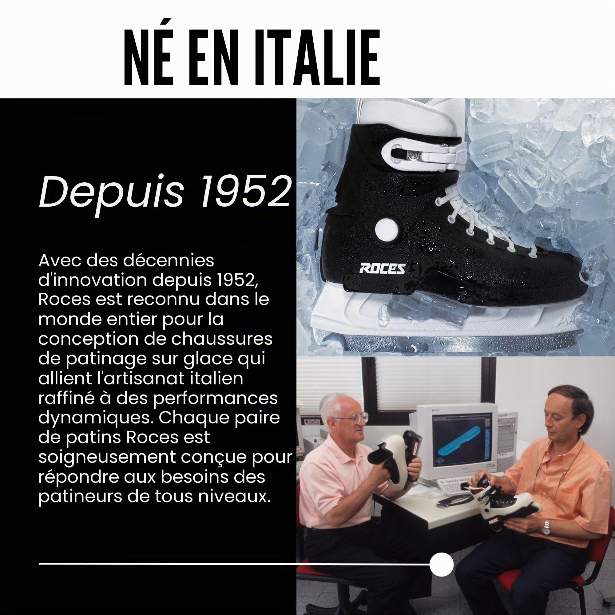 Roces Jokey Ice 3.0 Garçon Patins à glace - Ice Skates pour Enfant