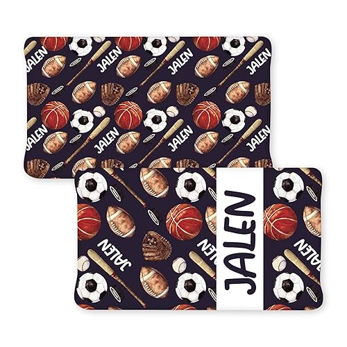 Funda para cambiador personalizada con nombre 2 piezas personalizadas para bebés y niños pequeños, fundas de algodón para cambiadores para regalos disponible en Yaxa Peru