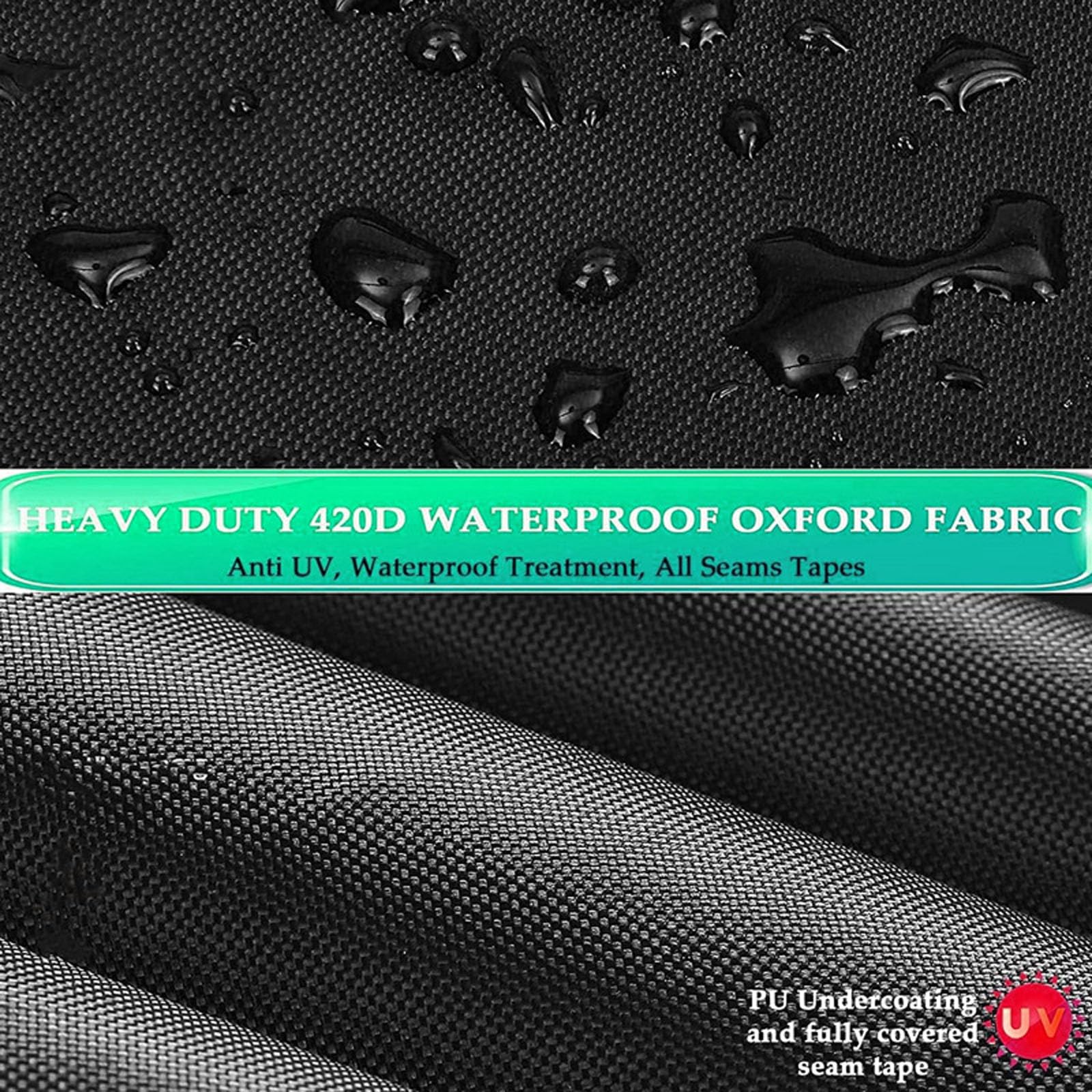 Housse Hamac Exterieur,Housse de Protection pour Hamac,Housse de Protection Hamac sur Pied,Housse de Hamac Imperméable Dustproof Oxford Housse Support Hamac (Black, 210D-370x140x93cm)