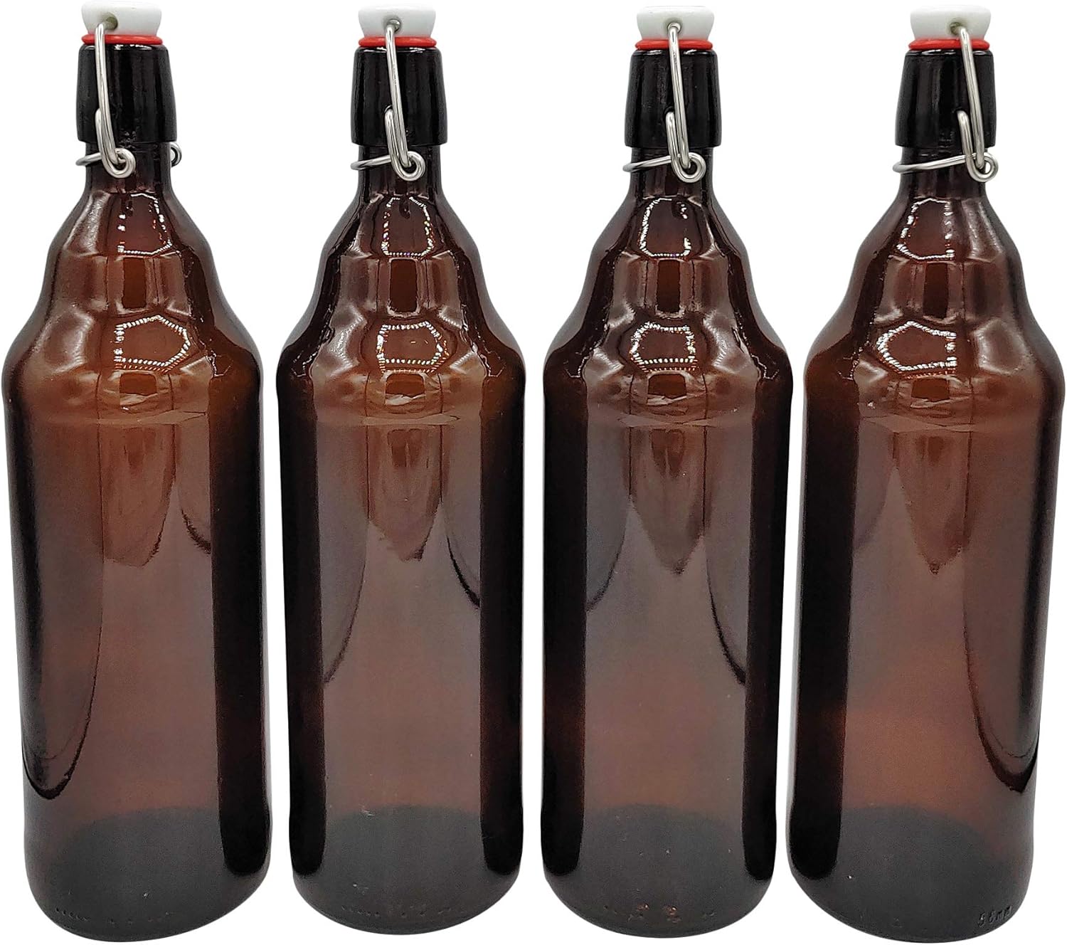 Vidrio 33 oz Grolsh Glass Beer Bottles Amber Swing Top