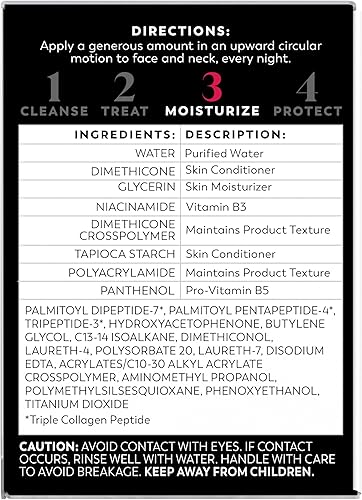 Miniatura 12 de Olay Regenera Noche Recuperación Crema & crema facial hidratante, 1.7 onzas