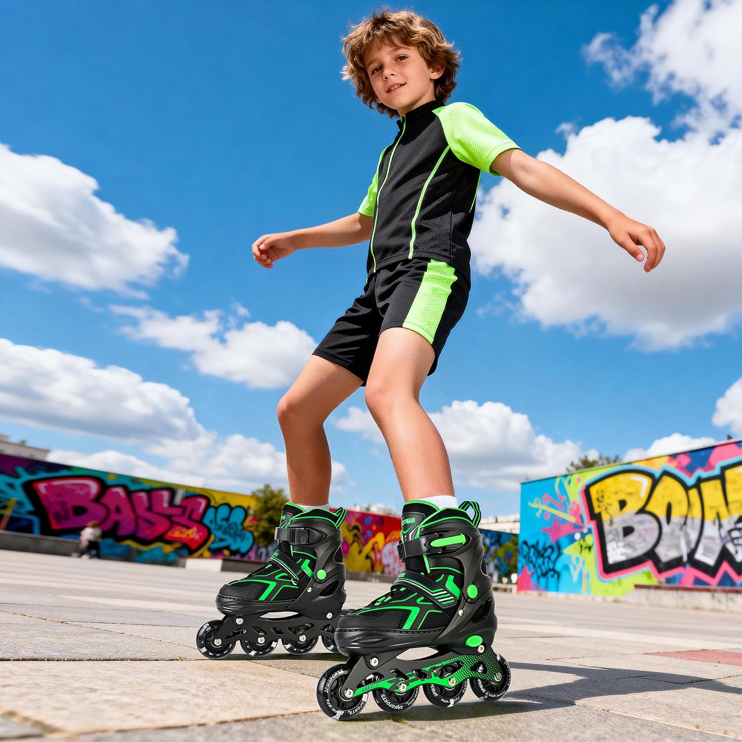  Torinx Inline Skates for Kids Boys Girls Ages 5-8 8-12 4-6 6-12 with Light Up Wheels, Adjustable Kids Roller Skates Blades for Adults Men Women Beginners Youths thumbnail