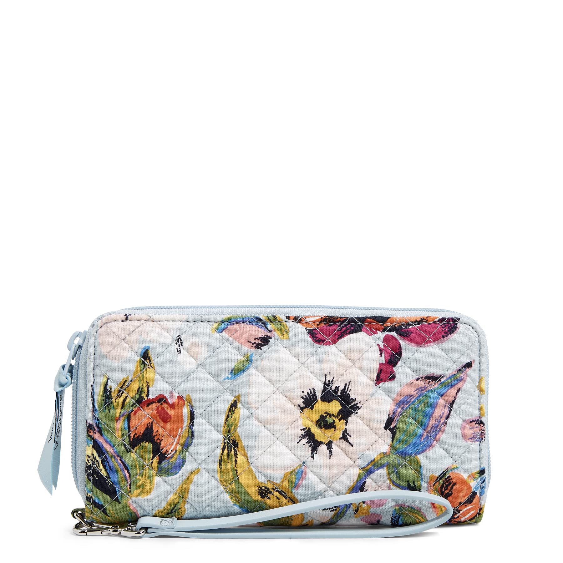 Vera Bradley Women's Cotton Accordion Wristlet with RFID Protection