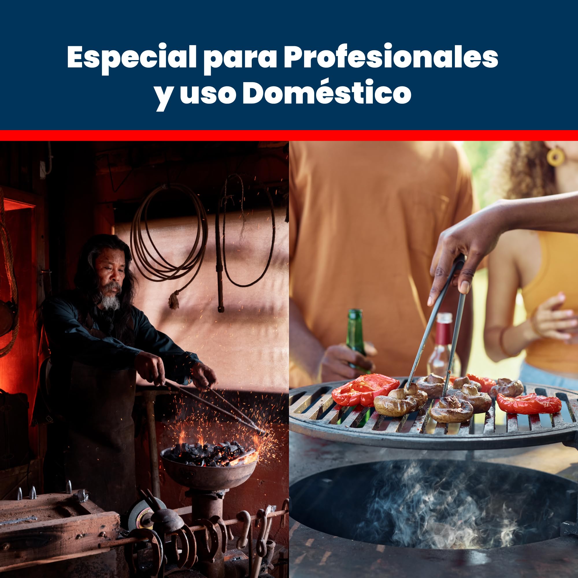 Carbón Vegetal Marabú Profesional 15kg Hostelería Barbacoa Alta Temperatura Combustión Lenta Sin Humo Ni Chispas Gran Duración Ideal Parrillas Restaurantes Cocina Industrial