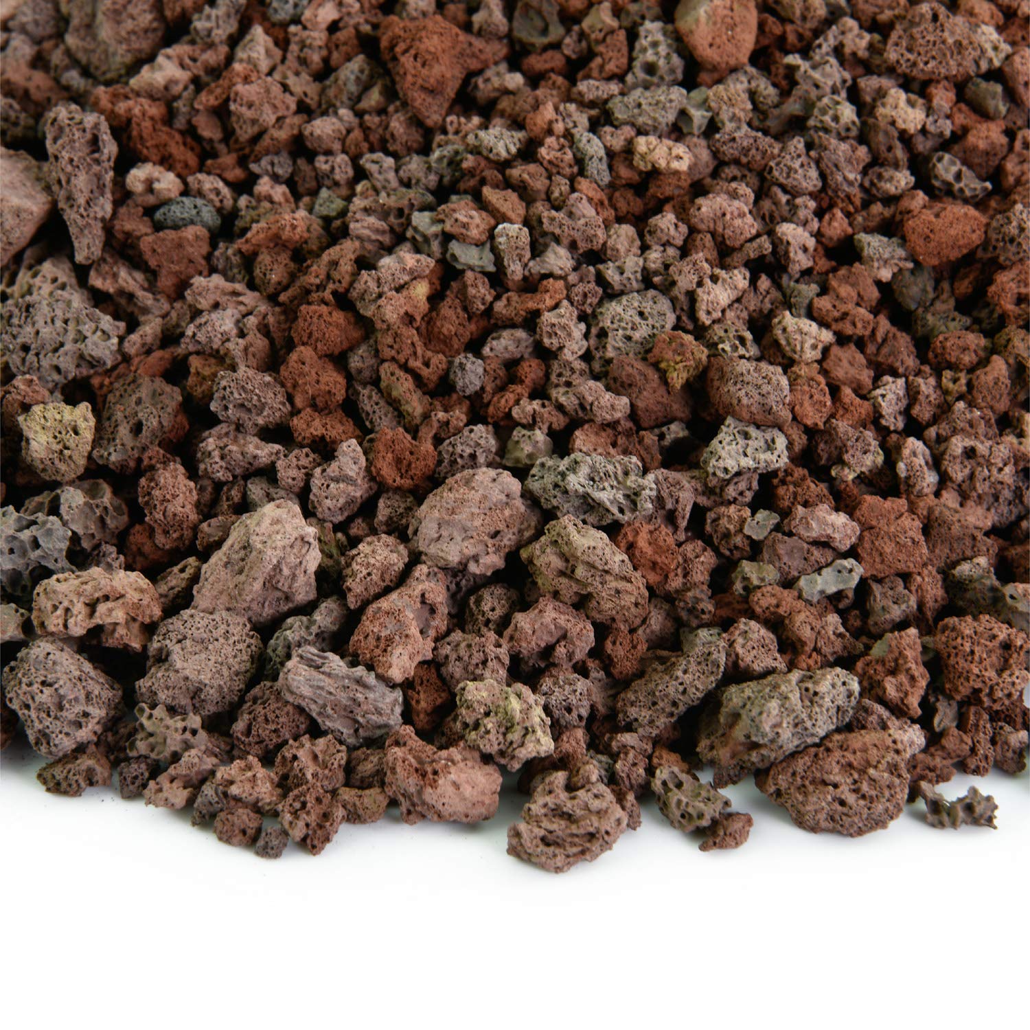 Red 3/8 Inch Lava Rock | Fireproof and Heatproof Volcanic Lava Rock, Perfect for Fire Pits, Fireplaces, BBQs and More. Indoor and Outdoor use - Natural Stones | 10 Pounds