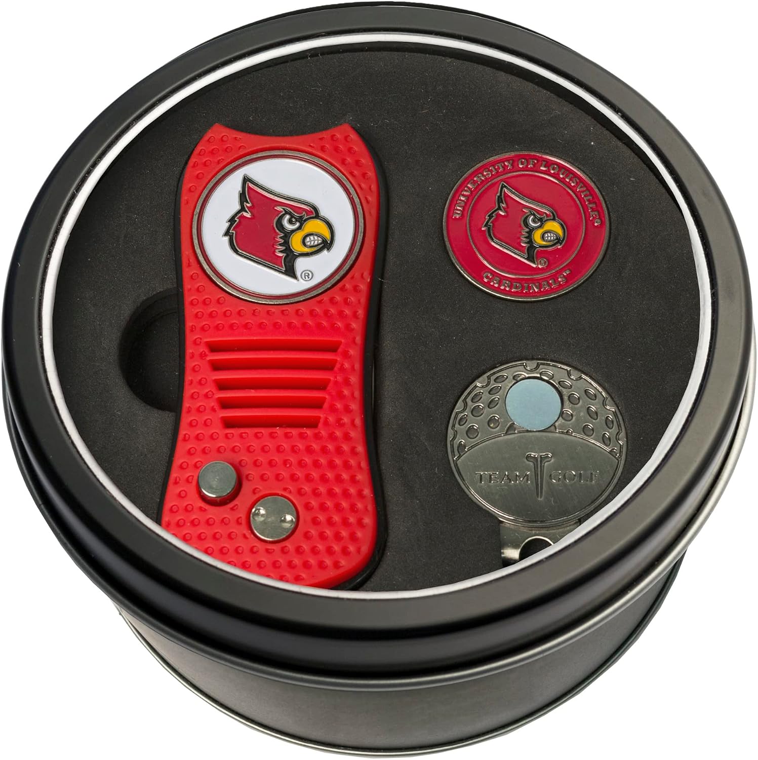Team Golf NCAA Gift Set Switchblade Divot Tool, Cap Clip, & 2 Double-Sided Enamel Ball Markers, Patented Design, Less Damage to Greens, Switchblade Mechanism image 4