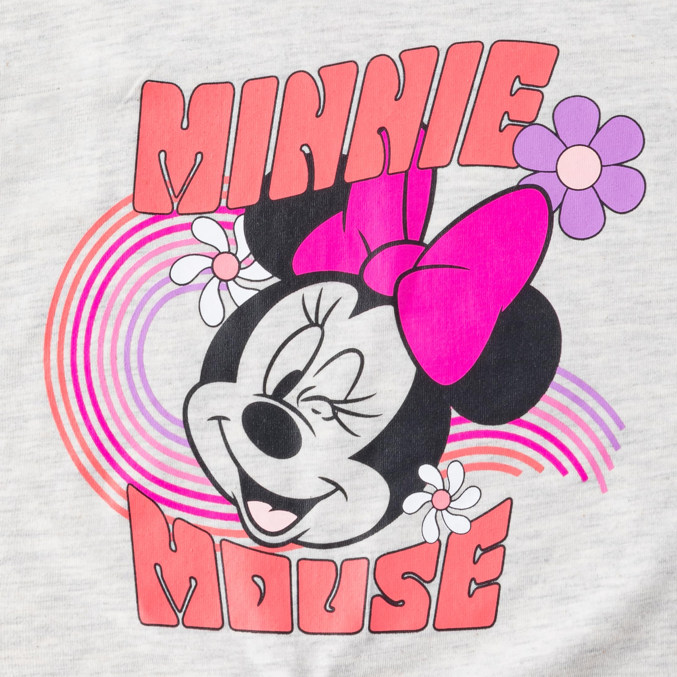 Disney Minnie Mouse - Conjunto de camiseta de manga corta y pantalones cortos de 3 piezas para niños pequeños y grandes