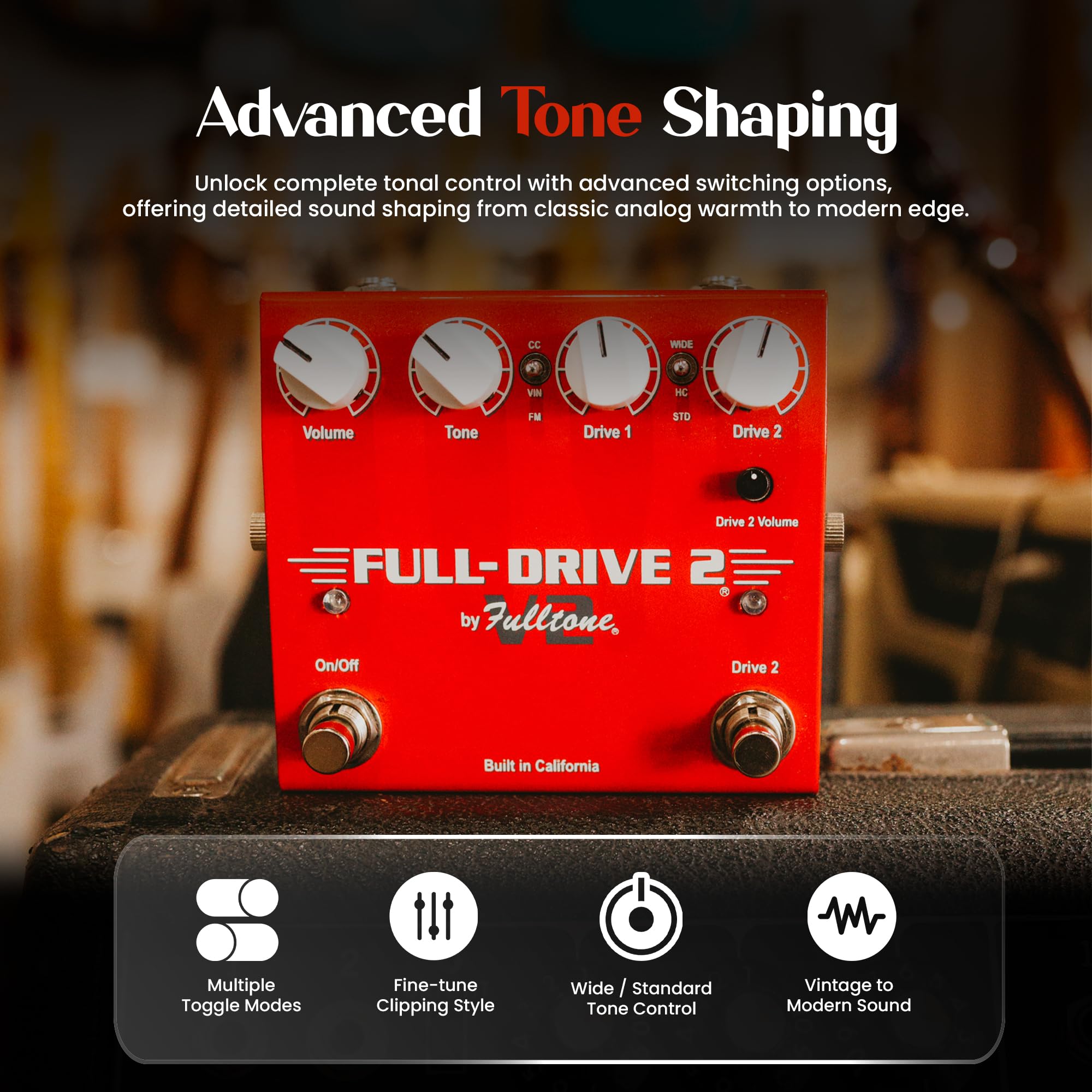 Amazon | Fulltone/Full-Drive2 v2 オーバードライブ フルトーン