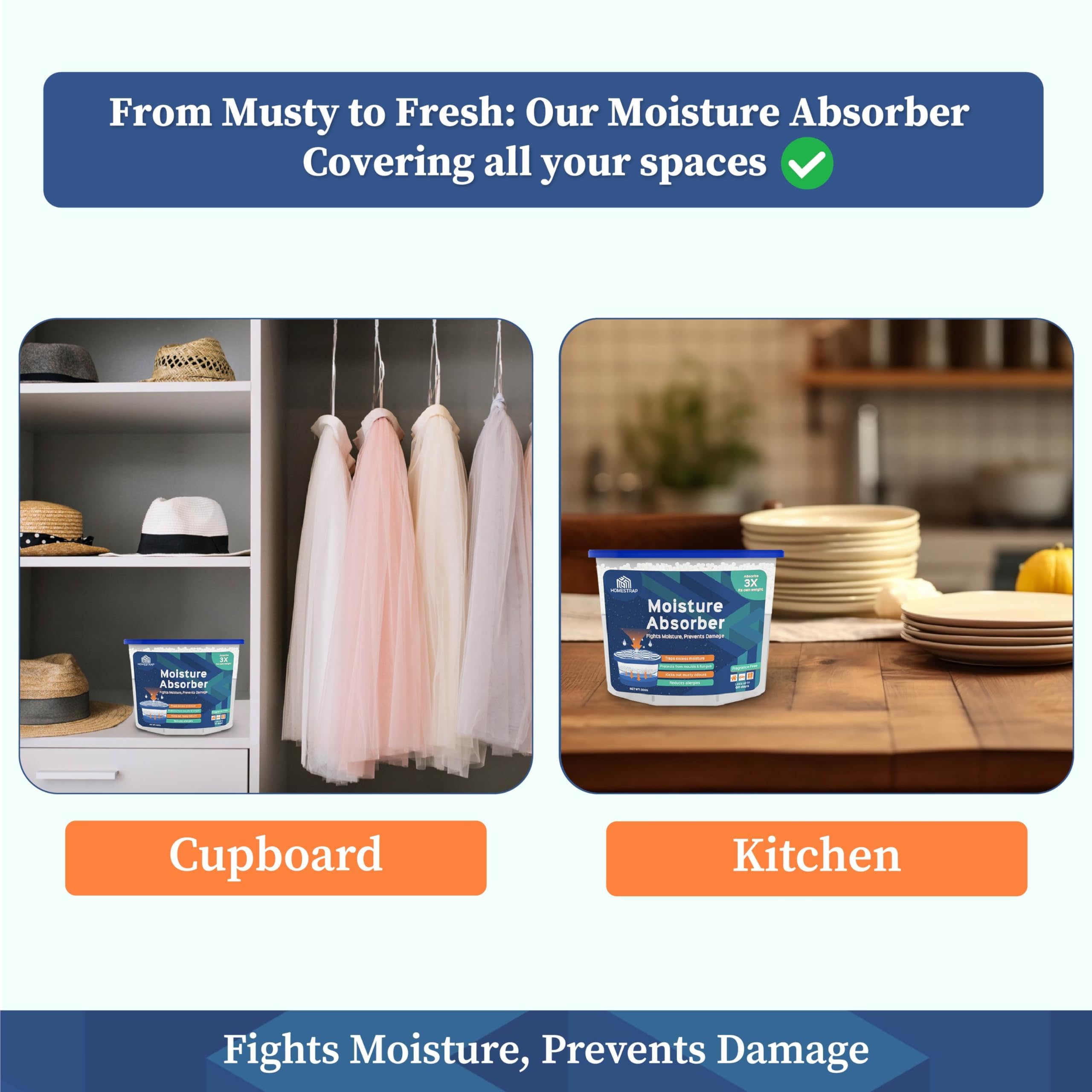 HomeStrap Moisture Absorber - Protect Your Belongings -5
