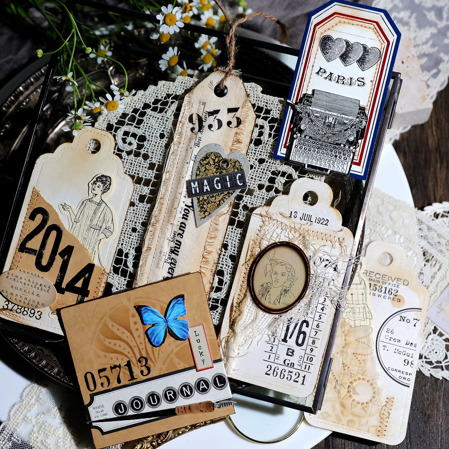 Adesivi per trasferimento a pressione per artigianato, adatti per panno, vetro, acrilico, legno, mobili, pietra, scrapbooking, piccoli oggetti vintage (numeri)
