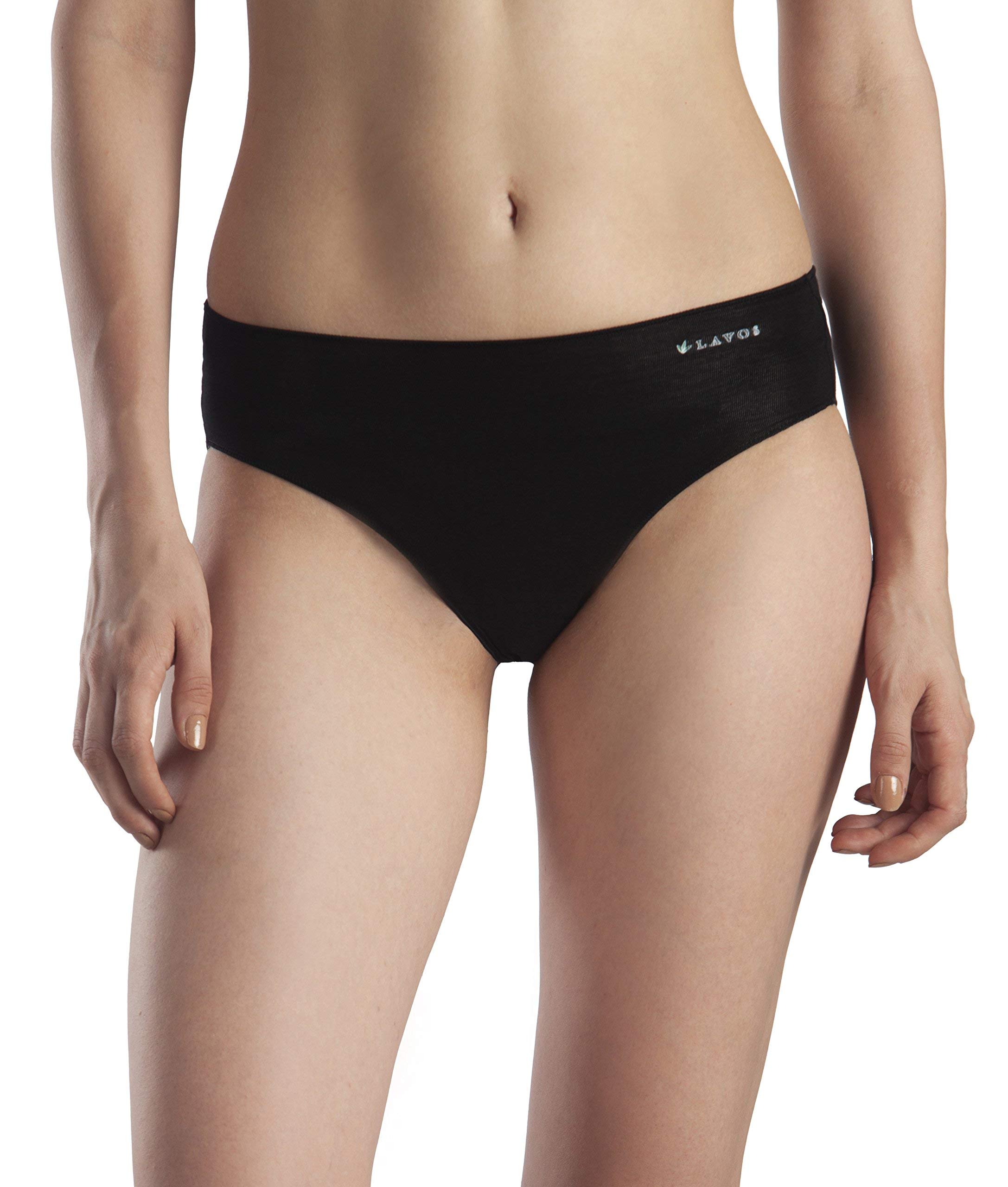 Bamboo Cotton Panties for Women, Comfortable Soft Mid-Waist Hipster Panty with Thin Inner Elastic, Anti-Bacterial Odour Free Underwear for Womens, Seamless No Visible Briefs for Ladies