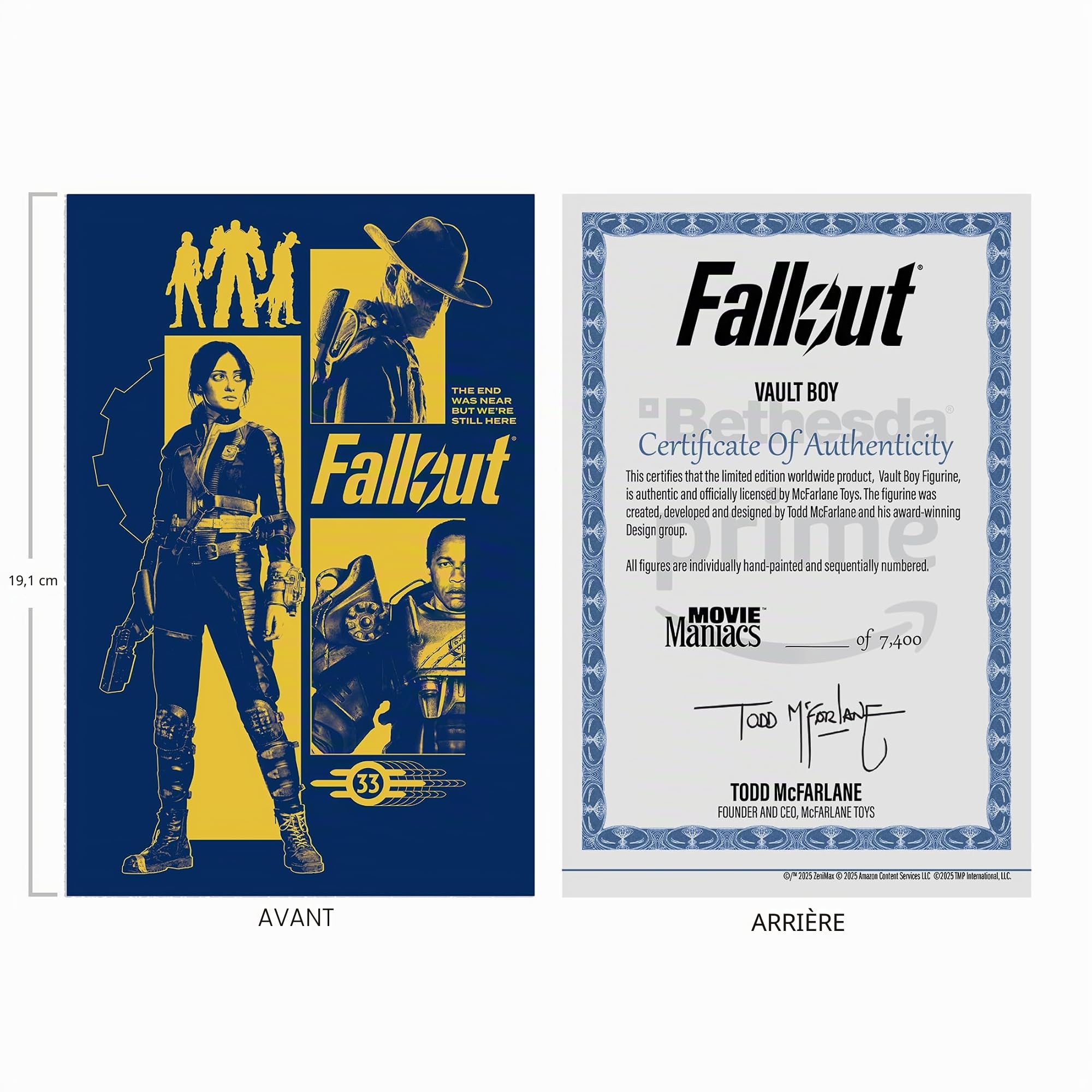 McFarlane Fallout Movie Maniacs Action Figure Vault Boy Version 3 14 cm