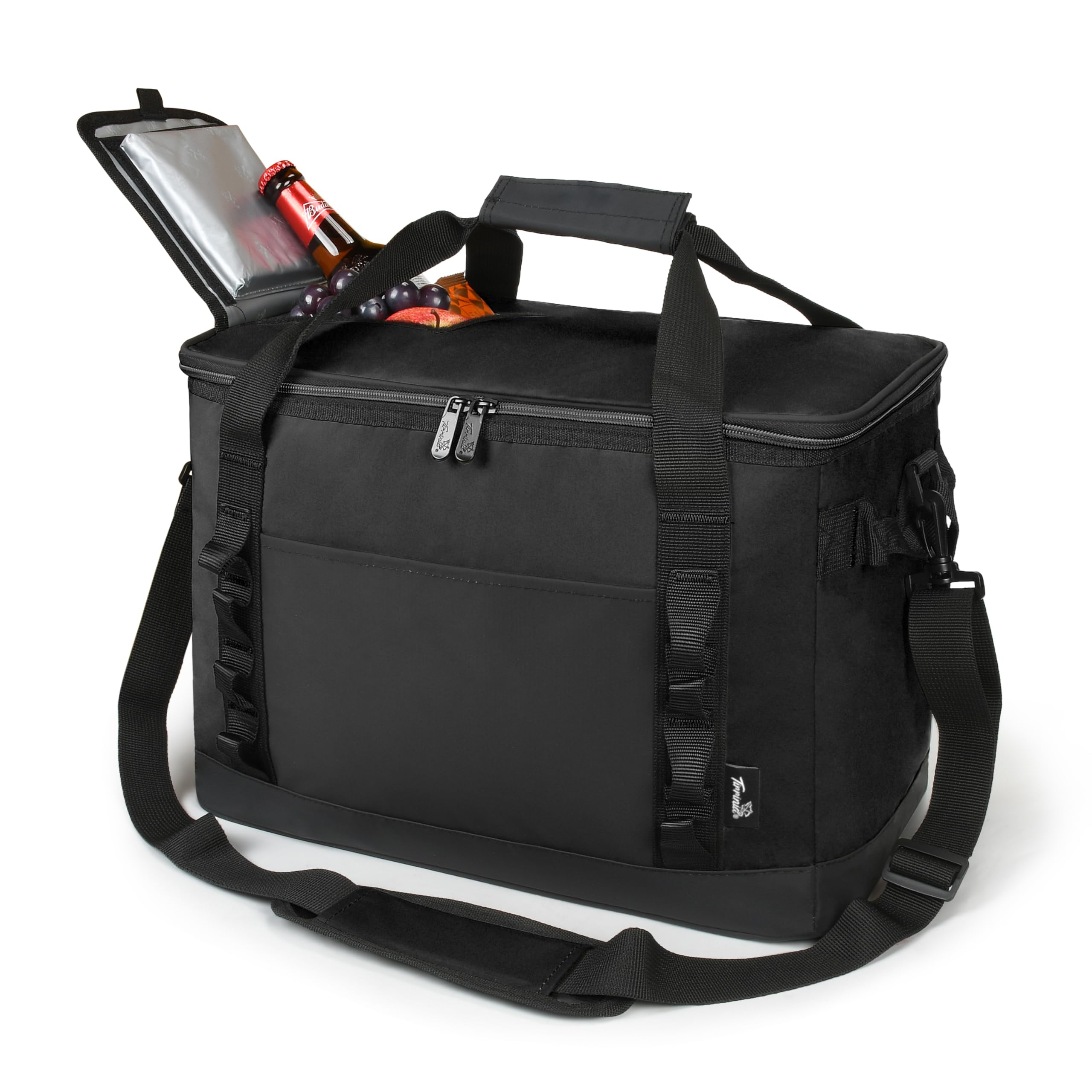 Tirrinia Large Cooler Bag Insulated, 48 Cans Leakproof Soft Camping Coolers, Portable Beach Cooler with Shoulder Strap for Picnic, Beach, Travel Road