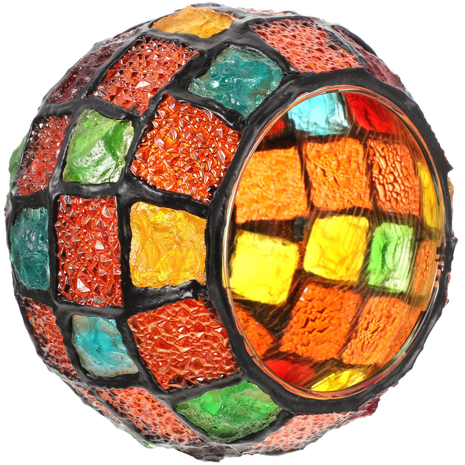 Paralume Lampada da Tavolo Retrò in Vetro Mosaico E26 E27
