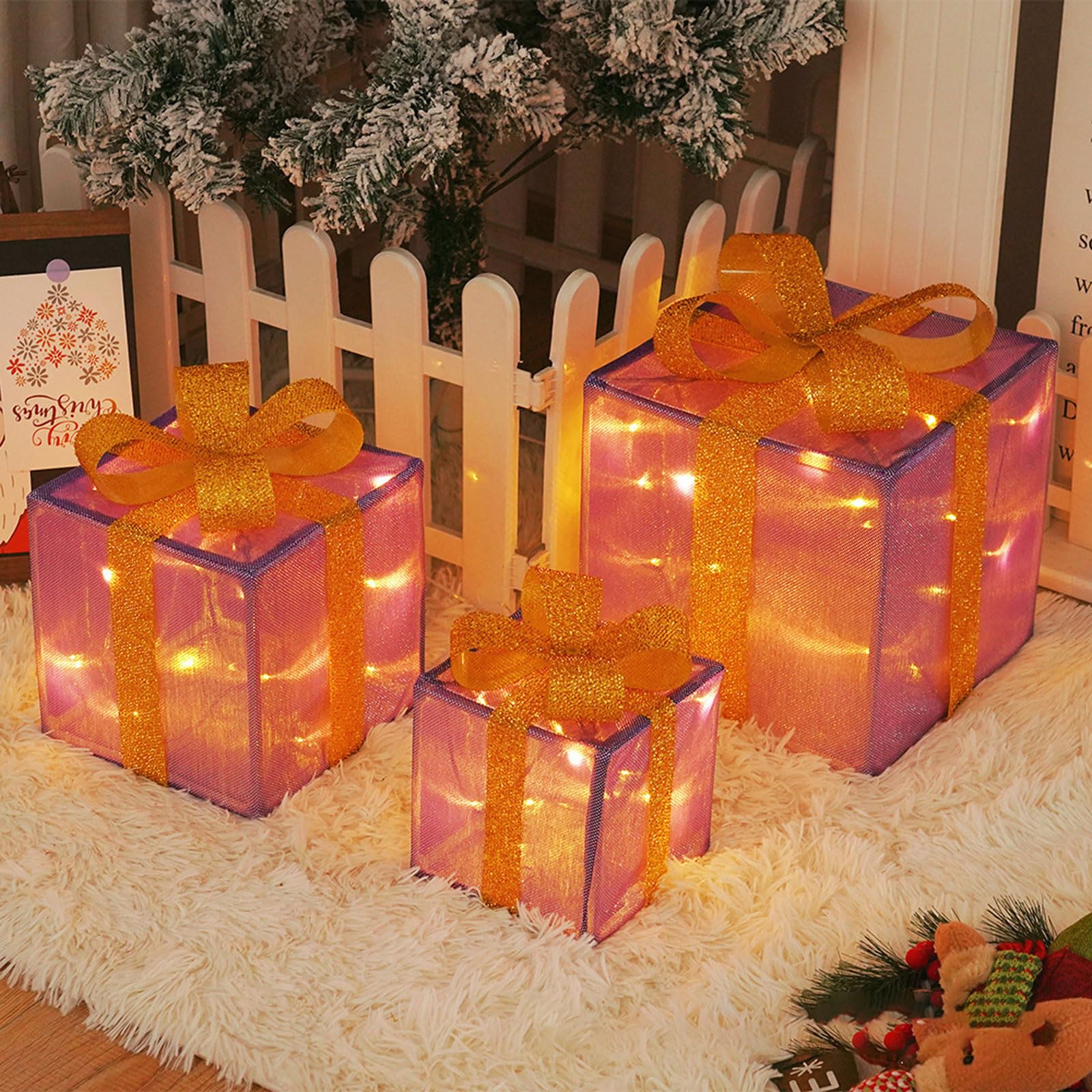 Coffret lumineux LED décoration anniversaire et vacances ambiance tamisée
