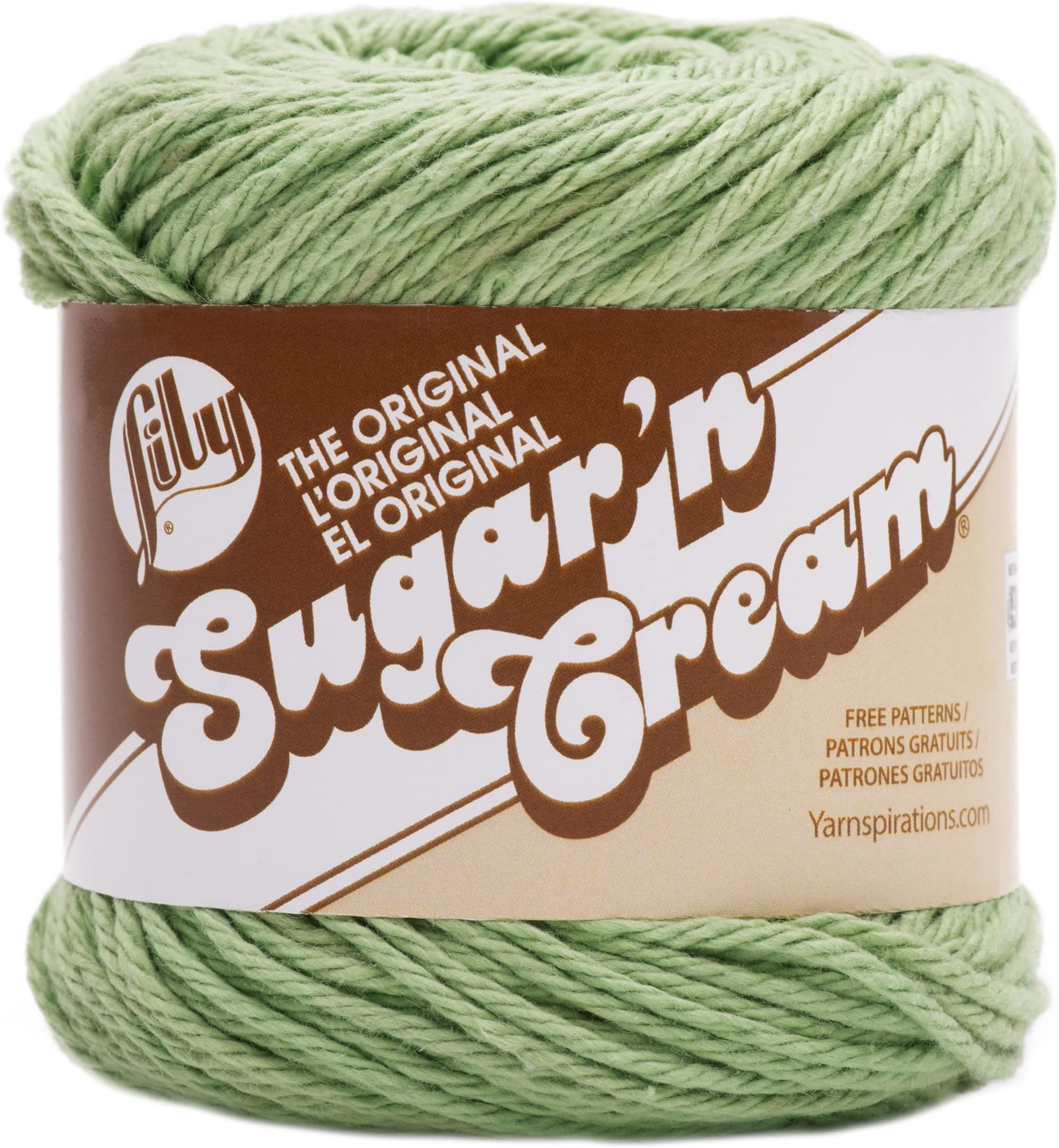 Peaches & Creme (Cream) Cotton Yarn Rosemary 2.5 oz. (Green