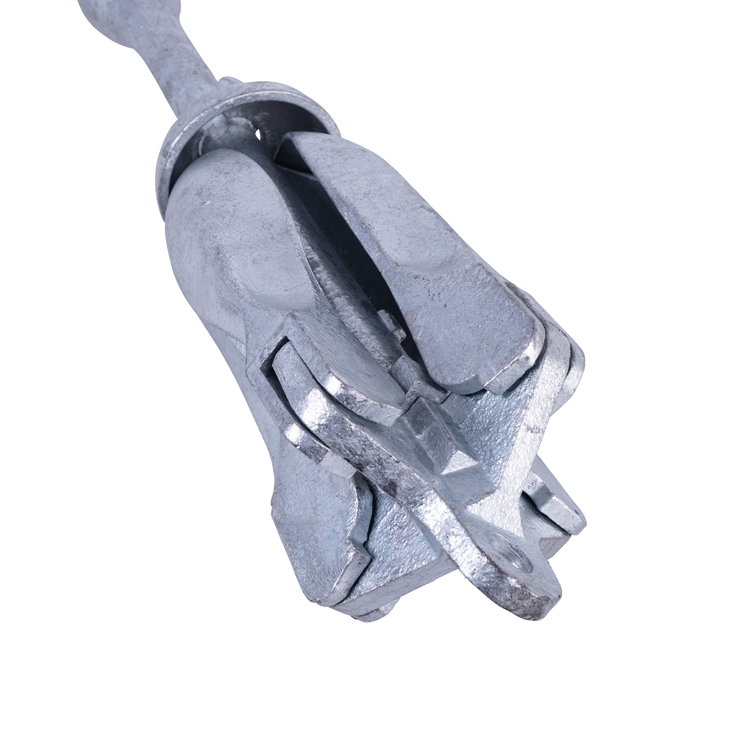 Ancla galvanizada de hierro fundido, plegable