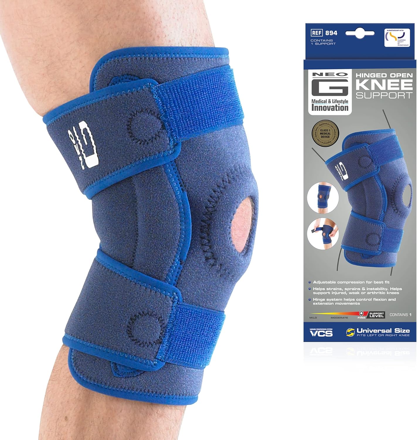NeoG Knee Support Hinged Knee Brace for Meniscus Tear, Arthritis, Knee Supports for Joint