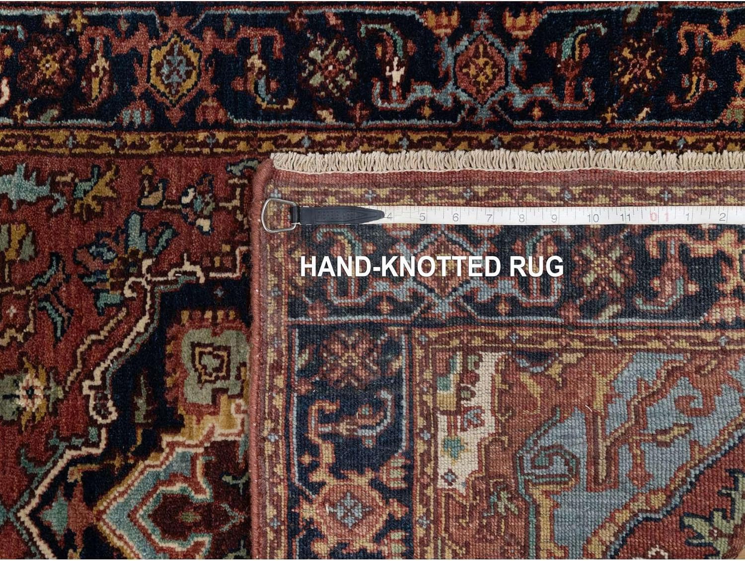 Hand Knotted Oriental Runner Rug, Auburn Red, 2'7"x6'1", 100% Wool, Vegetable Dyes, Antiqued Fine Re-Creation