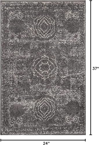 Vista 137 de Unique Loom Bromley Collection Vintage Traditional Medallion Border - Alfombra, Polipropileno, Amarillo/Crema azu/marfil,Gris