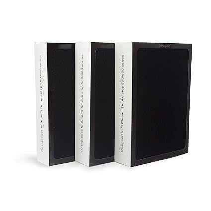 Troo Smokestop Air Purifier Filter (Particle+Carbon+Activated Carbon) Compatible with Blueair AirPurifier 500/600 Series (Blueair AIr Purifier Home Filter Replacement)