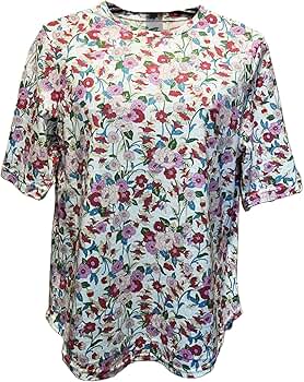 ❪新品❫タグ付き　ミセス　シニア　婦人服　　花柄半袖Tシャツ　日本製　L サイズ 新品❫タグ付き ミセス シニア 婦人服 花柄半袖Tシャツ 日本製 L