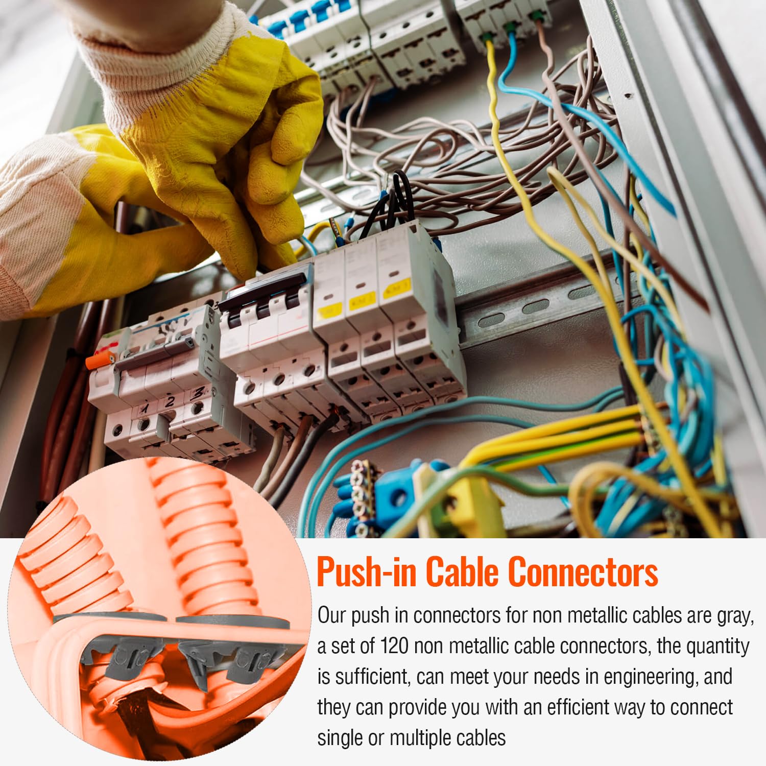 120 Electrical Box Connectors - Push In Wire Terminals -3