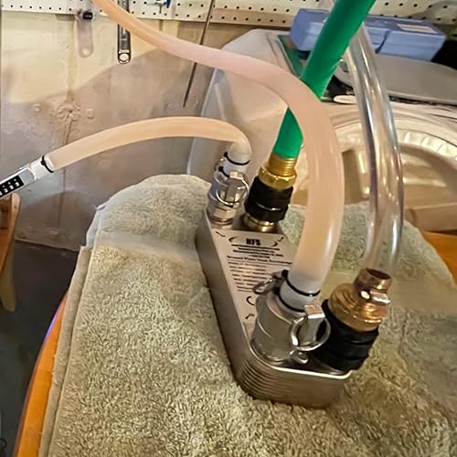 Miniatura 4 de HFS (R) Enfriador de mosto de cerveza Homebrew (7.5'' 2.9''20 plato, 12" x 12" NPT)