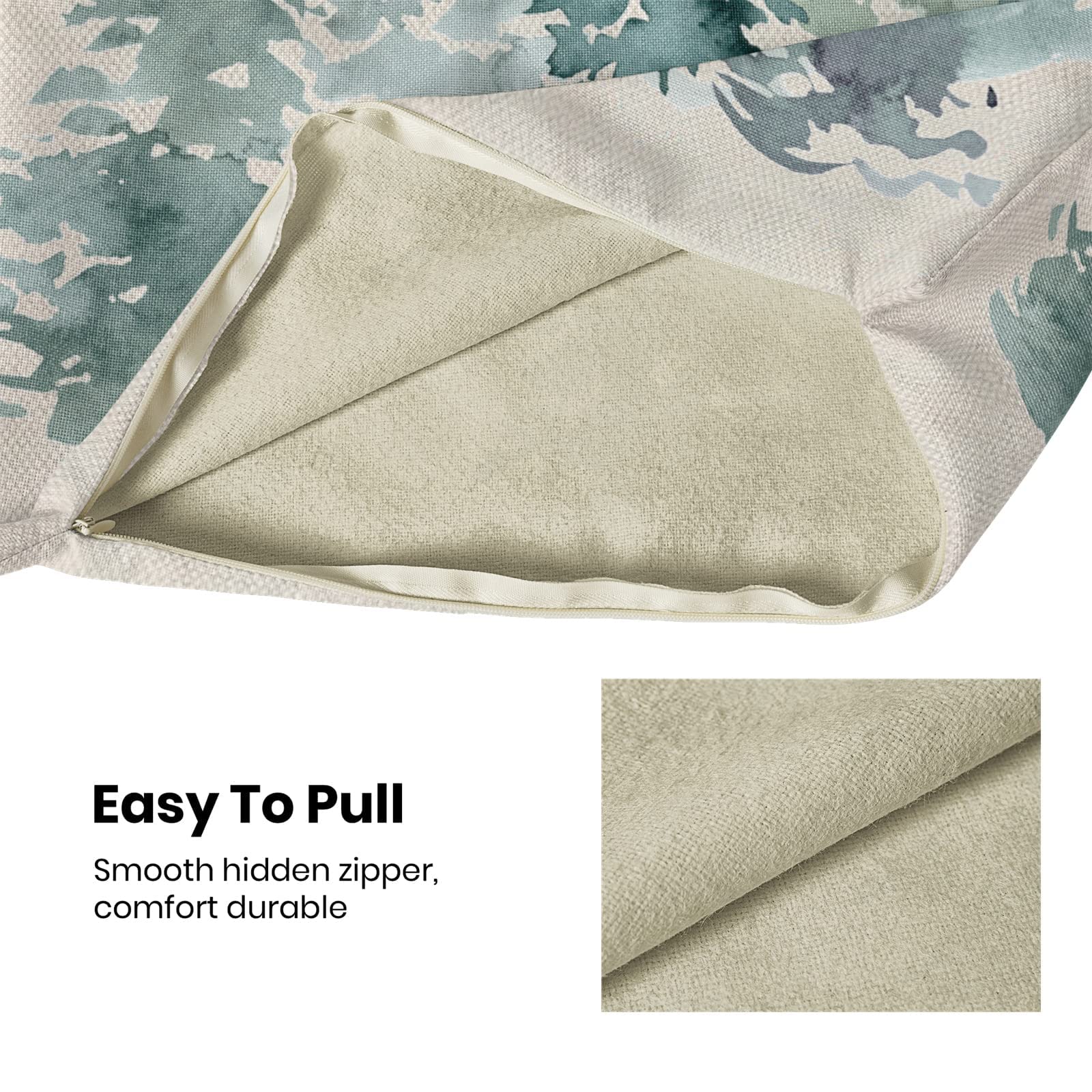 Juego De 2 Fundas De Almohada De Invierno De 20 X 20 Pulgadas, Diseño