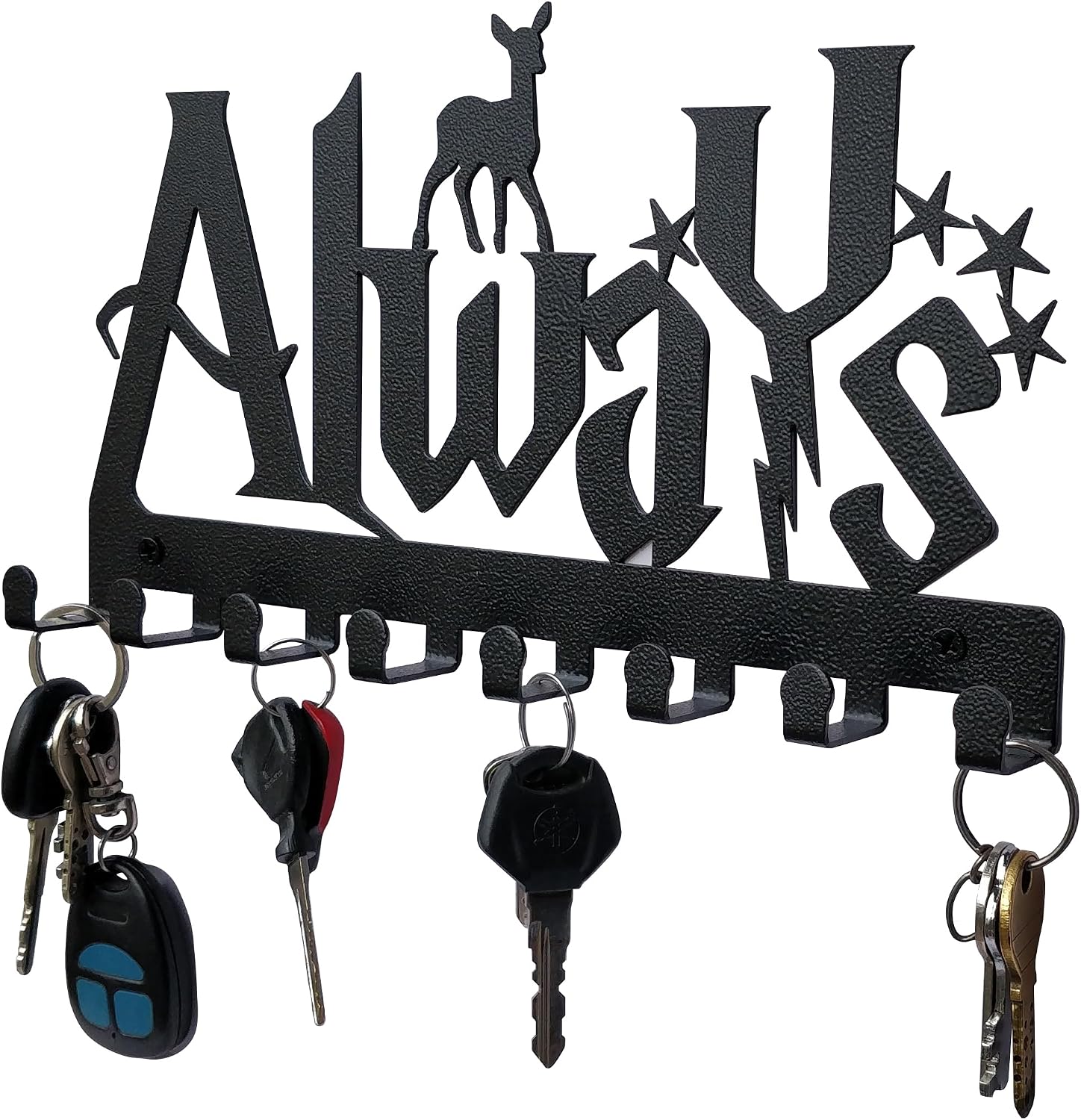 Decorative Metal Key Hooks | Key Holder | Always Sign | Wall Mounted Key Hooks image 2