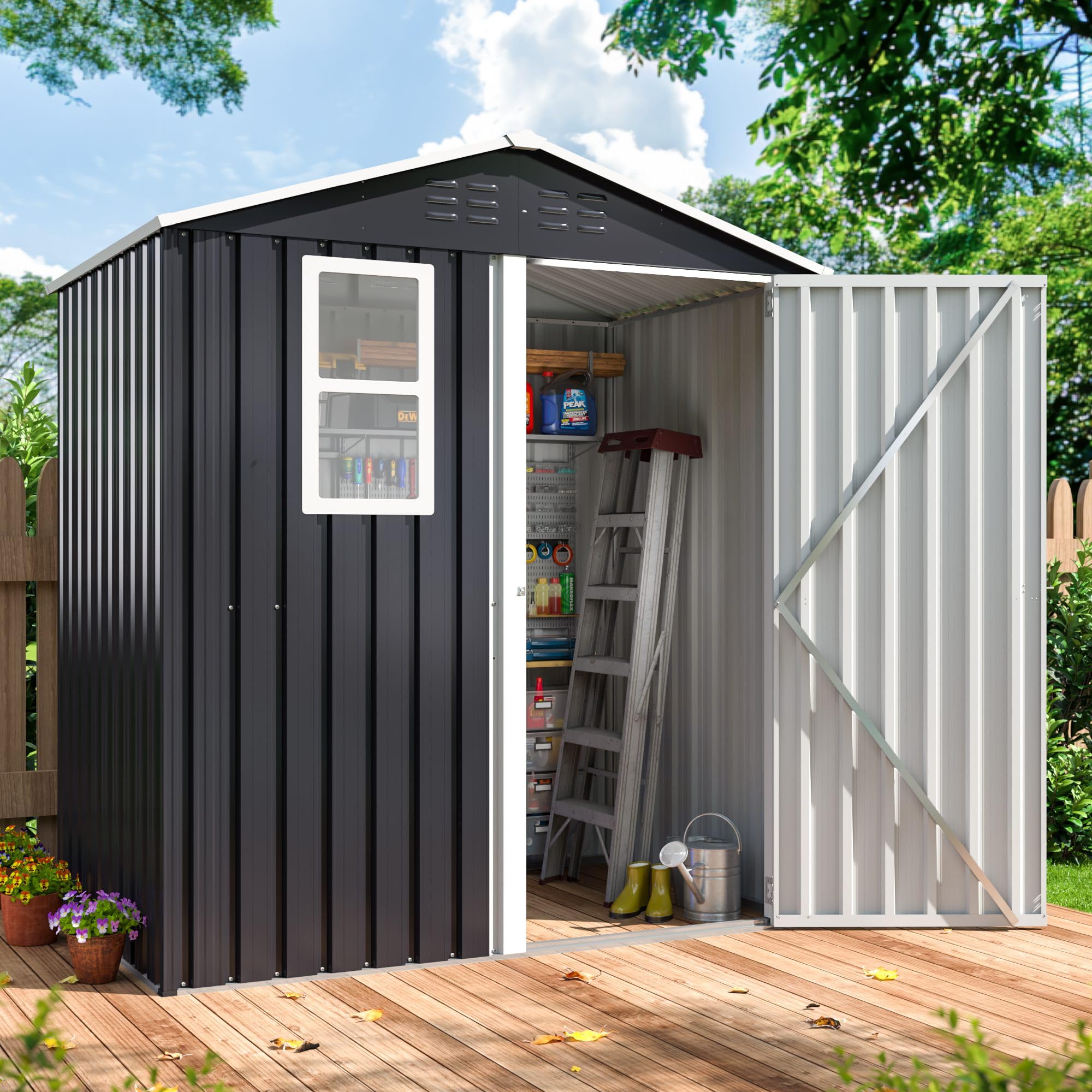 DAUSOLA 6x4 FT Outdoor Storage Shed Instruction Manual