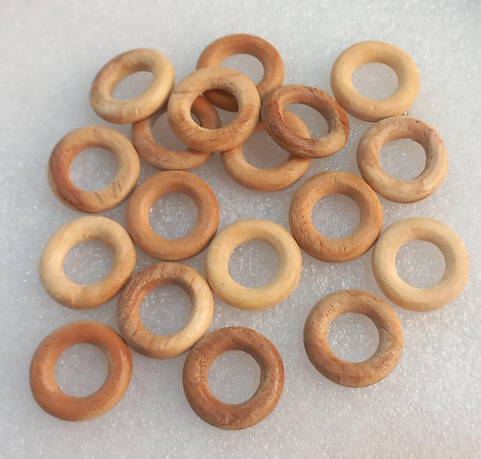 OMX Round Wooden Rings-Macrame, DIY Art and Craft, Jhula, Toran, Bag, Bunting, Door Hanging, Wall Hanging (1 Inch (25.4MM), 50 Pc, Natural Colour)-image-20