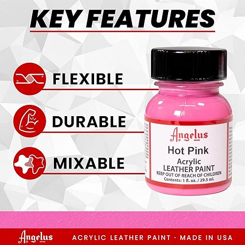 Miniatura 143 de Angelus - Pintura acrílica para cuero, 1 onza líquida (paquete de 1), color turquesa