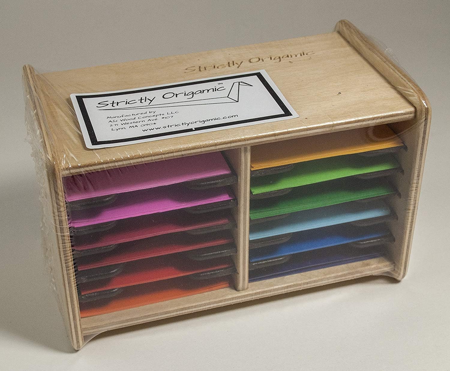 3" Origami Paper Case Box Organizer - for 2.75 to 3 inch Square Sheets - by Strictly Origamic