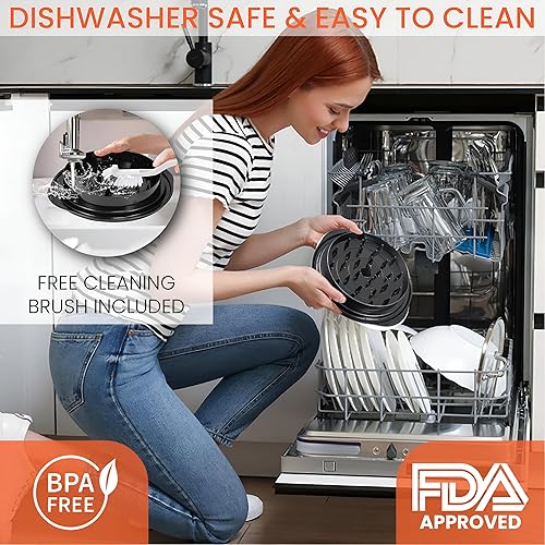 Miniatura 5 de Trituradora de pollo grande  Trituradora de carne de 10 pulgadas para pechuga de pollo, máquina picadora de carne con cepillo, tira antideslizante